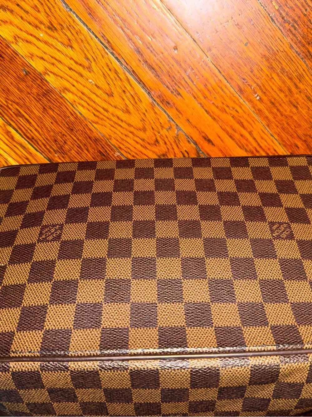 Louis Vuitton Damier Ebene Saleya PM Tote Shoulder Handbag